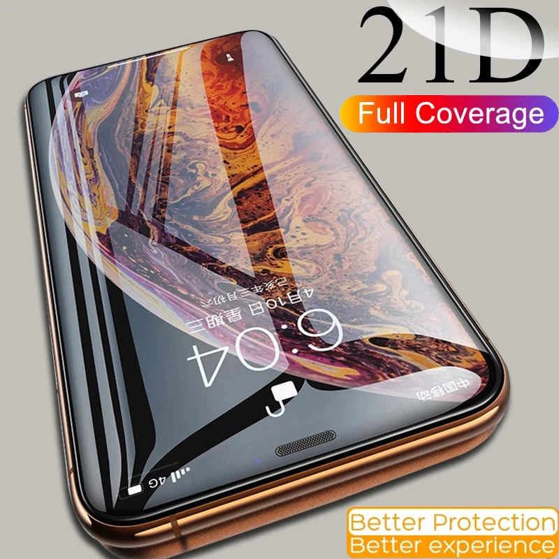 מזג זכוכית עבור iPhone 11 פרו מקסימום מסך מגן 11Pro מקסימום עבור iphone 12 פרו מקס זכוכית מיני 6 6S 8 7 בתוספת X Xs Max Xr 8 בתוספת