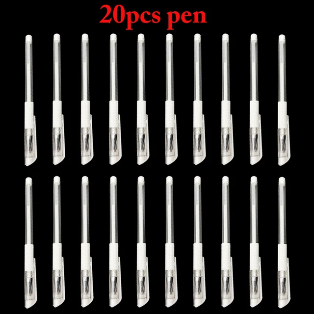 

20pcs White Surgical Eyebrow Tattoo Skin Marker Pen Microblading Brow Pencil Positioning Tool Permanent Makeup Accessories