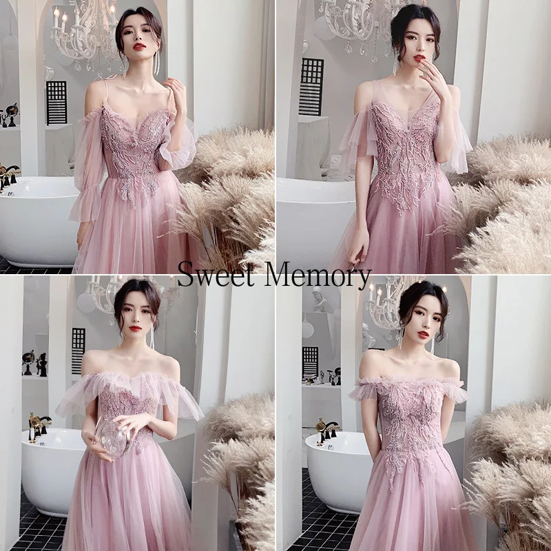 

Sweet Memory Bride Guests Long Bridesmaid Dress Wedding Party Ptom Special Occasion Dresses