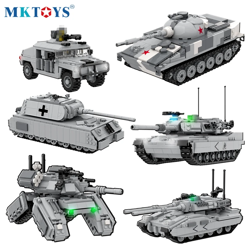 Модель военного главного боевого танка строительные блоки сделай сам Moc армия