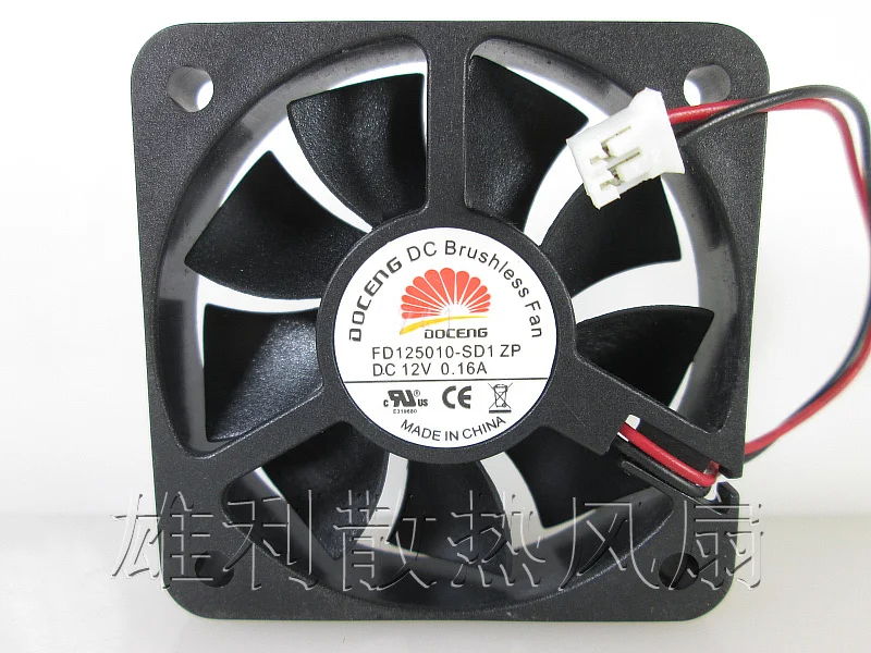 Вентилятор охлаждения сервера DOCENG FD125010-SD1 ZP постоянный ток 12 В 0 16 А 50x50x10 мм 2