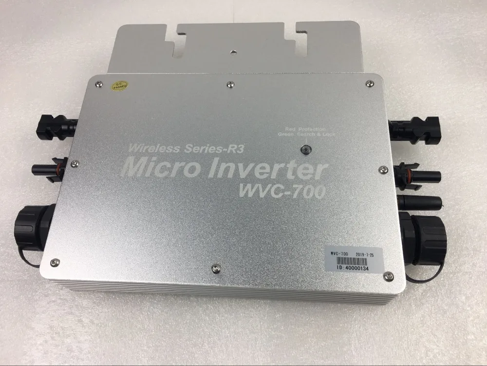 Беспроводной IP65 700W MPPT на сетке Микро солнечный инвертор, 22-50VDC до 80-260VAC, 50hz 60hz авто, работоспособный для 2x350W солнечной панели