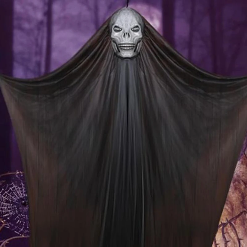 

Декор на Хэллоуин, пластиковый подвесной призрак, череп с марлей, украшения для дома, ужас, дом вечерние череп, подвеска, ужасные украшения