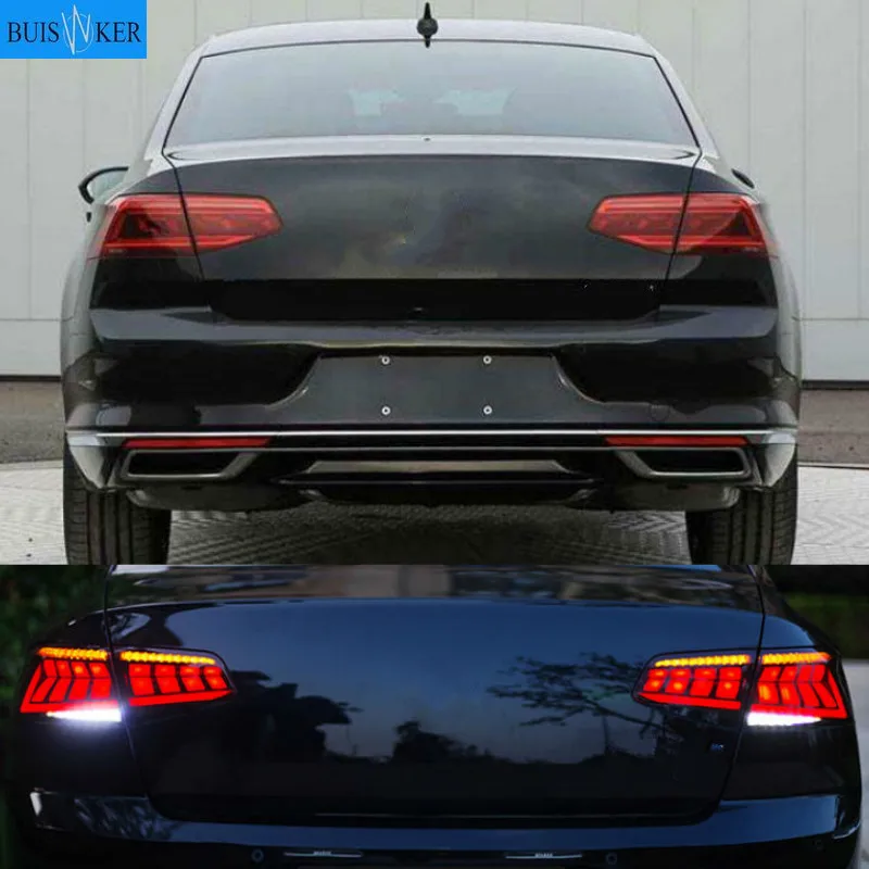 2 шт. для VW Magotan 2017-2019 хвост светильник s в сборе все светодиодный задний фонарь +