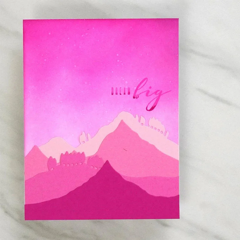Mountain Die Sets Metal Cutting Dies Stencils Border Cut For Card Making DIY New 2020 Crafts Cards | Дом и сад