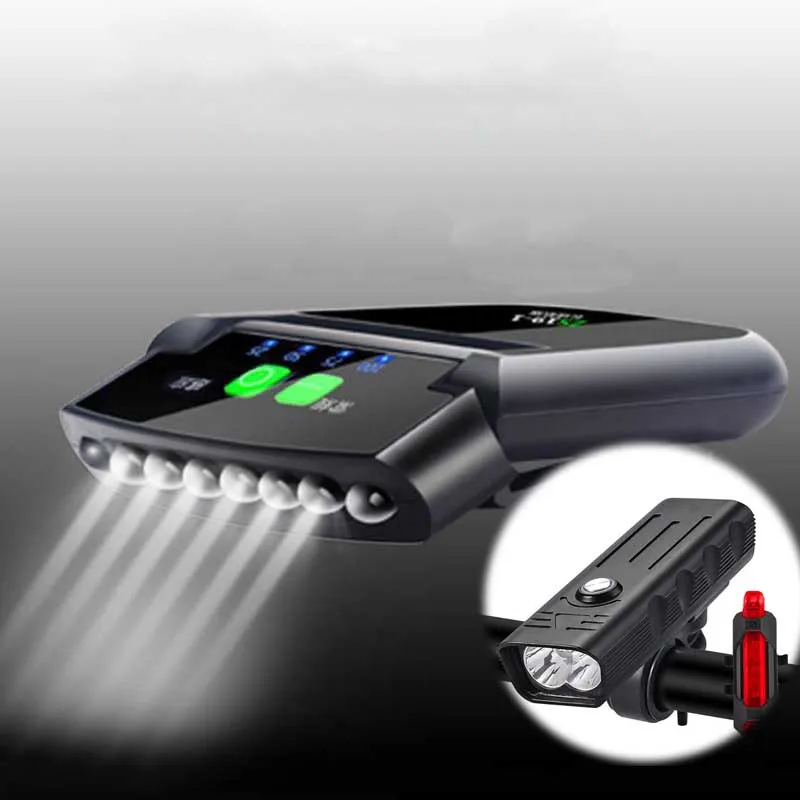 

Фонарь велосипедный Аккумуляторный с 5 Светодиодами и USB-зарядкой