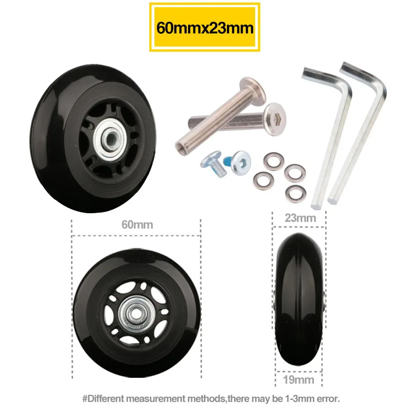 

Luggage Wheel Accessories Airplane Wheel Single Wheel Universal Wheel Trolley Luggage Bag Silent Roller Uniwheel