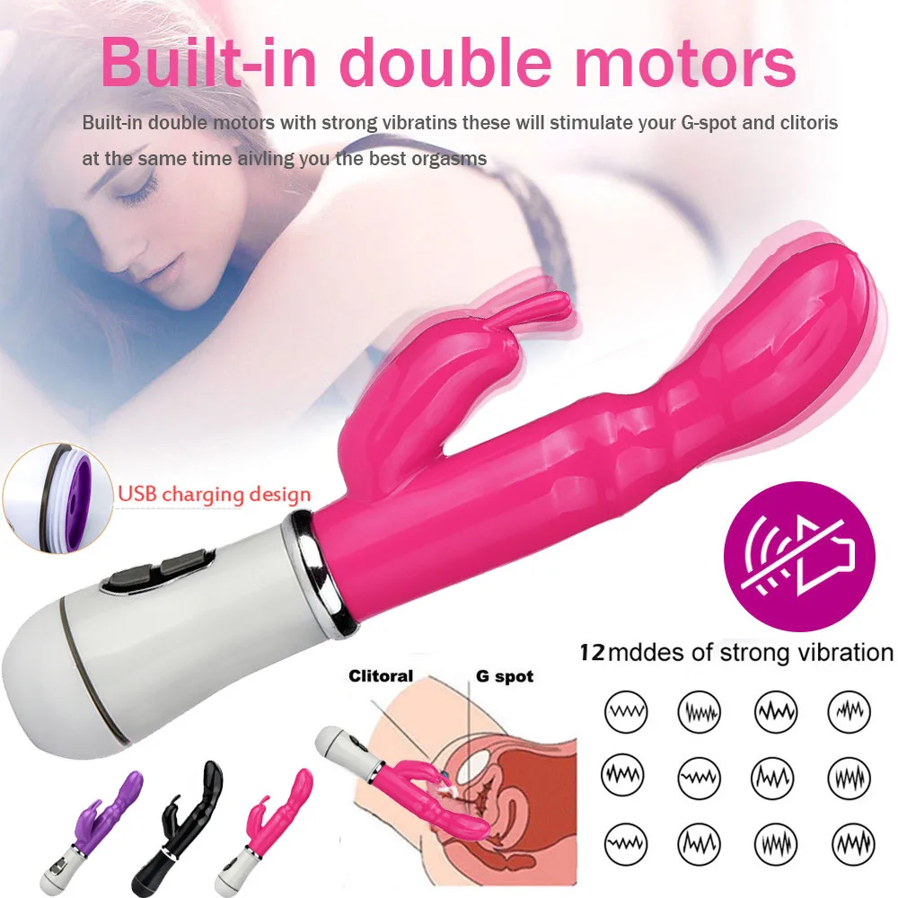 12-частотный вибрирующий USB-кабель для зарядки устройство массажа секс-игрушка