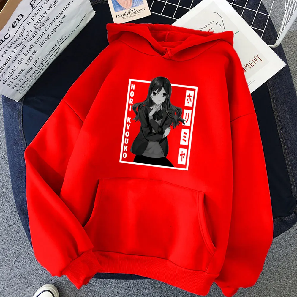 

Hot Sale Pullover Womens Hoodie Hori San To Miyamura Kun Prints Spring Autumn Japanese Anime Long Sleeve Jacket Tops Sportswear