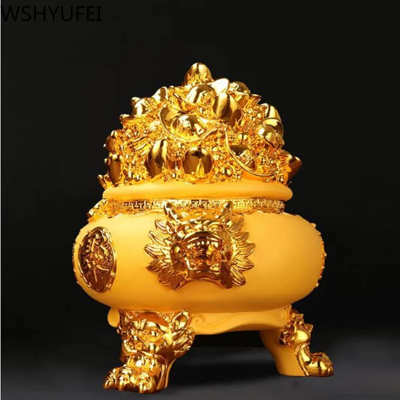 1pcs resin cornucopia creative home decoration feng shui crafts ornaments sculpture lucky gifts | Дом и сад