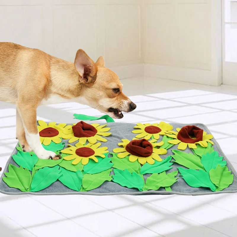 

Dog Puzzle Snuffle Mat Slow Dispensing Feeder Interactive Cat Puppy Training Play Games Food Feeding Intelligence Toy