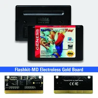 earthworm jim usa label flashkit md electroless gold pcb card for sega genesis megadrive video game console