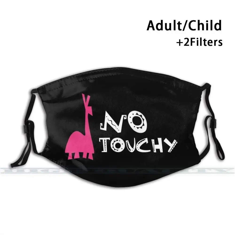 

No Touchy! Fashion Print Reusable Funny Pm2.5 Filter Mouth Face Mask Llama Emperors New Groove Kuzco Llama Face