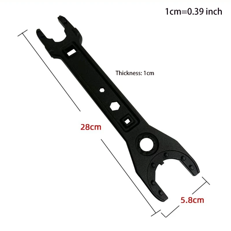 

Multifunction Wrench Bicycle Combo Repair Sports Tool Spanner Nut Steel Black