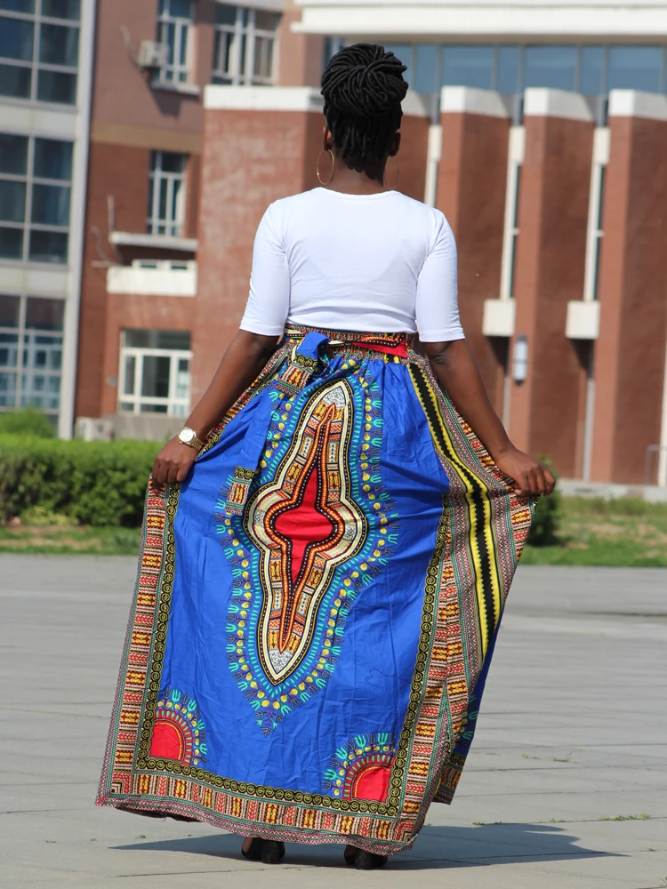 Африканская Дашики Женская юбка в этническом стиле традиционная длинная с