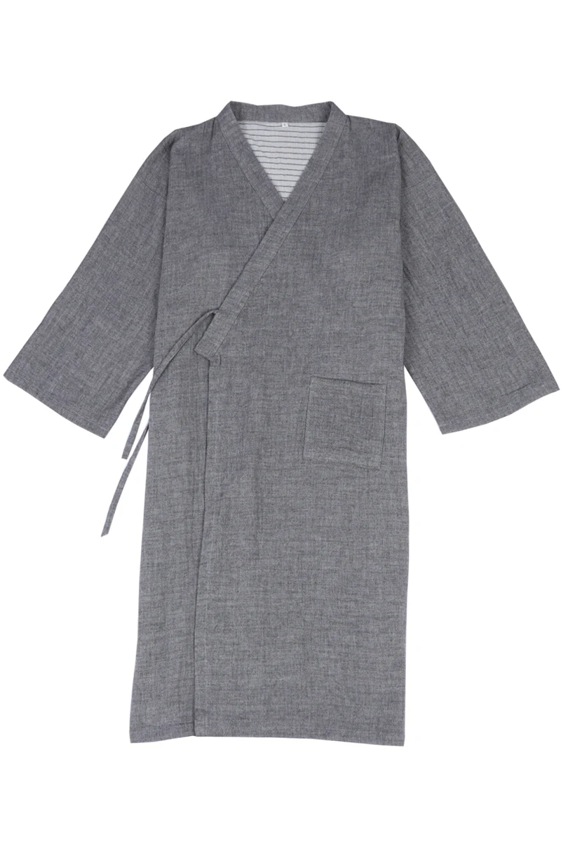 Халат-кимоно мужской в традиционном китайском старинном стиле мягкая свободная