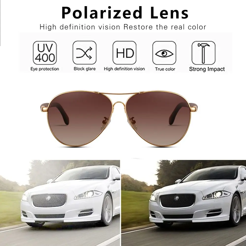 

Titanium sunglasses men polarized sun glasses for men luxury brand design memory titanium