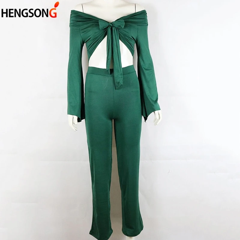 green HENGSONG осенний Женский Теплый Бархатный комплект из 2 предметов спортивный костюм велюровый Гладкий мягкий домашний костюм женский фитнес-комплект - Цвет: green