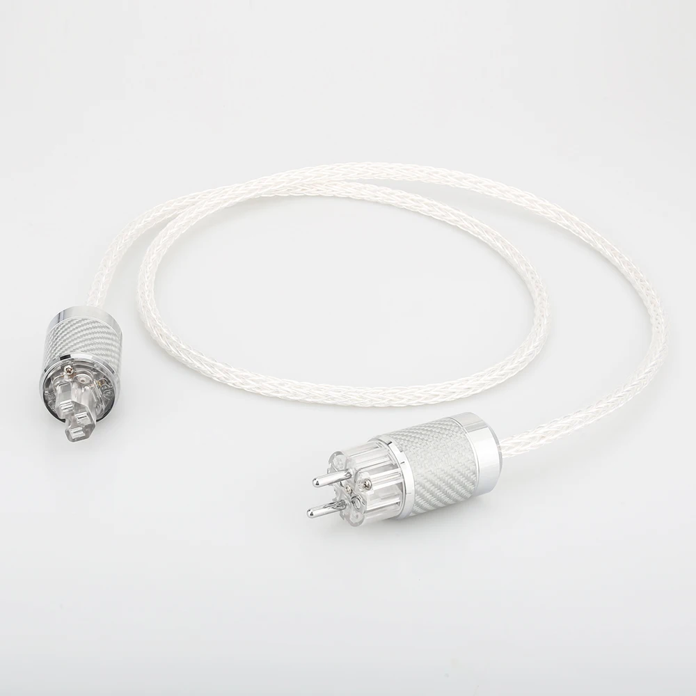 HI End 8AG посеребренный OCC шнур питания 16 жил Schuko AC кабель HiFi акустический|Кабели VGA| |