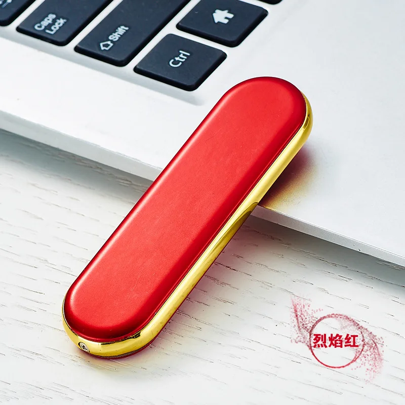 Миниатюрная Изысканная перезаряжаемая прикуриватель компактный сменный