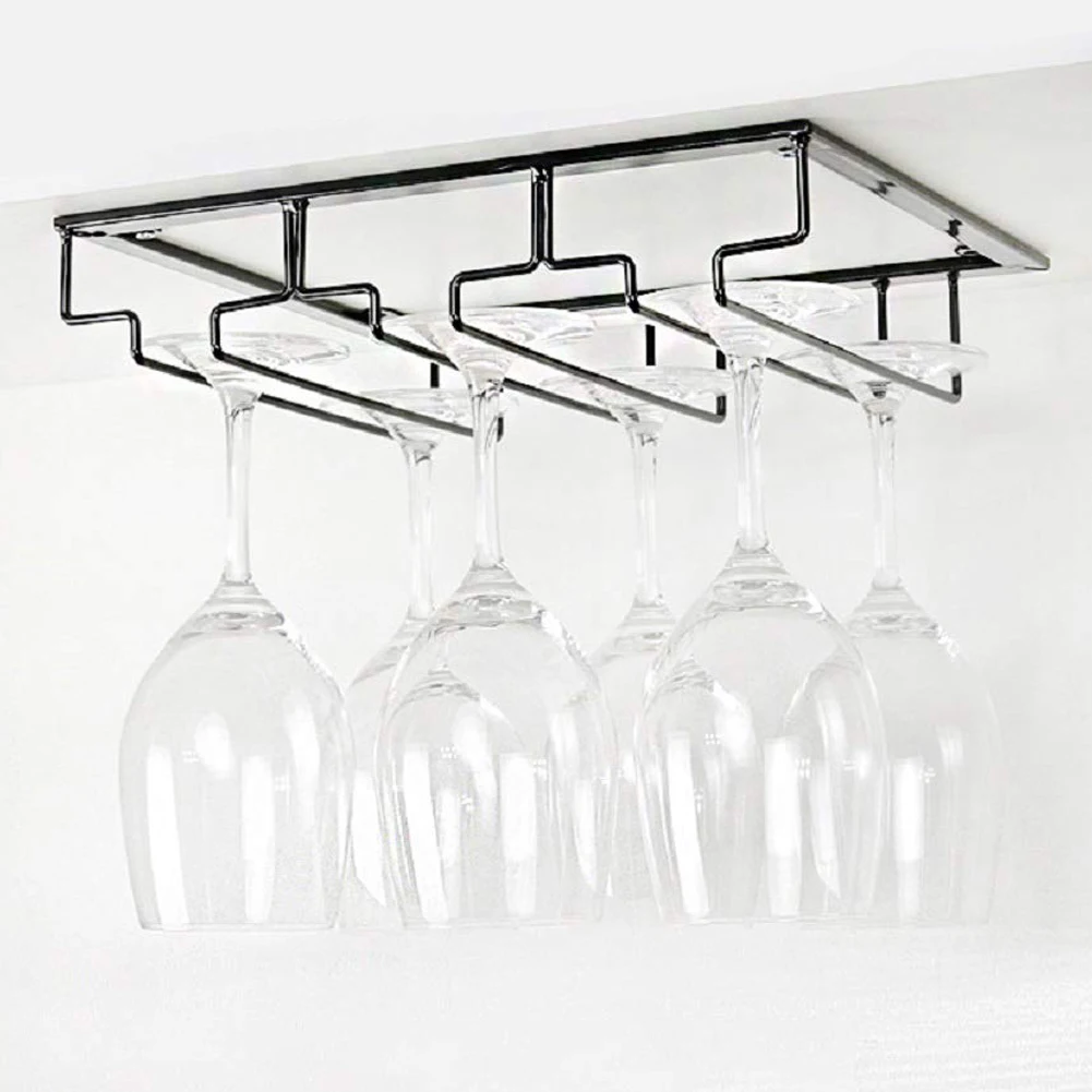

Stainless Steel Wine Rack Single And Double Row Wine Glass Rack High Glass Holder Cellphone Tray Holder