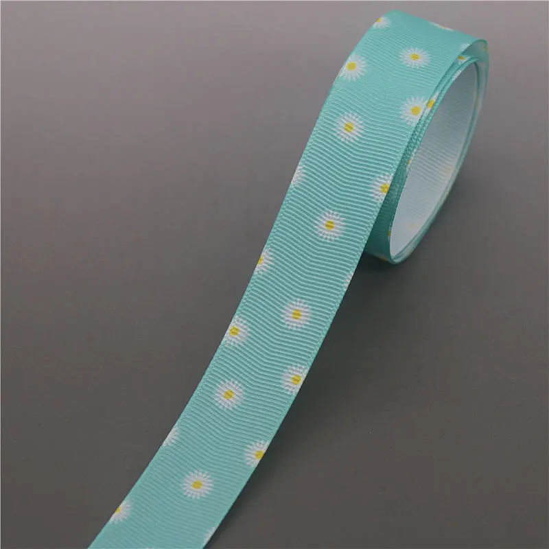 DHK 10 Ярдов Леопардовый цветок swimm напечатанный Grosgrain ленточный аксессуар Hairbow головной убор украшение «сделай сам» оптом OEM B1863