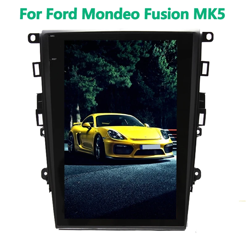 12.1&quotCar Radio 6+128G GPS Navigation For Ford Mondeo Fusion MK5 2016 2017 2018 Head Unit Tesla Screen Car Audio Stereo Player |