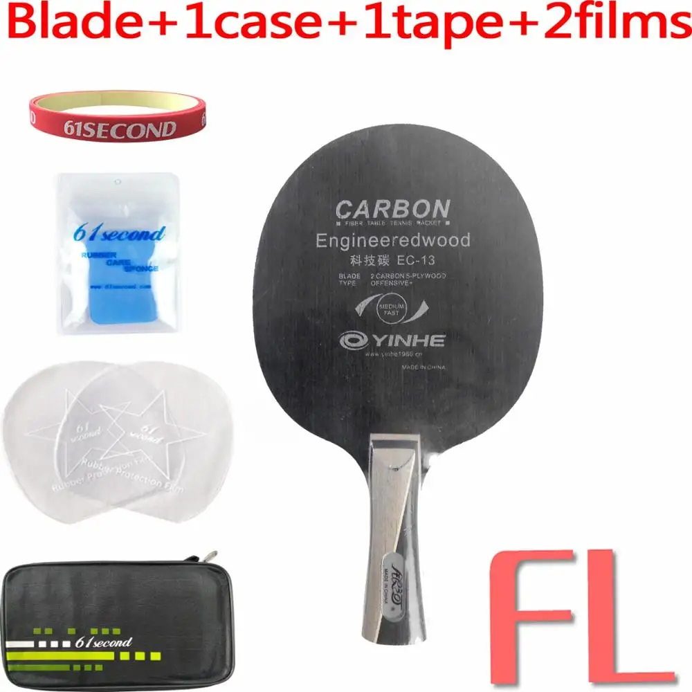 FL with F 1 case Галактика Млечный Путь Yinhe EC-13 Карбон EC 13 EC13 Engineeredwood OFF+ лезвие для настольного тенниса для ракетки для пинг-понга - Цвет: FL with F 1 case