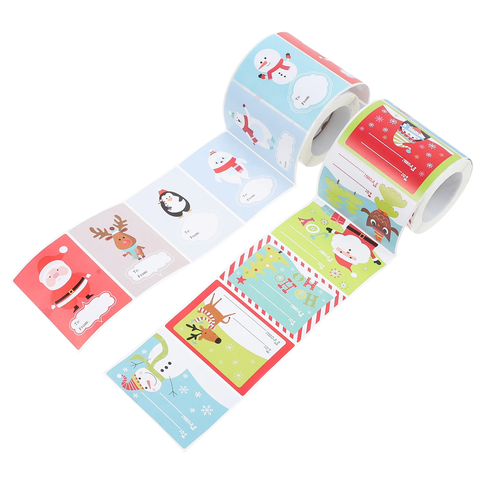 

2 Rolls of Christmas DIY Gift Packaging Sticker Seal Sticker Xmas Gift Stickers