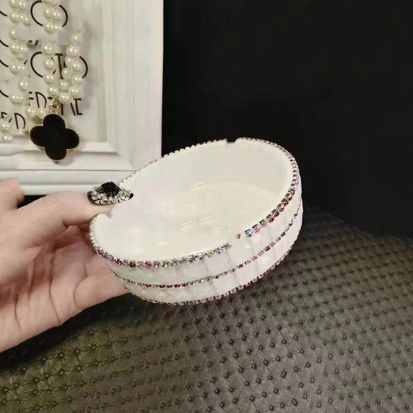 Женская пепельница PITILLERA ручная сверлильная сверкающая для женщин|luxury ashtray| |