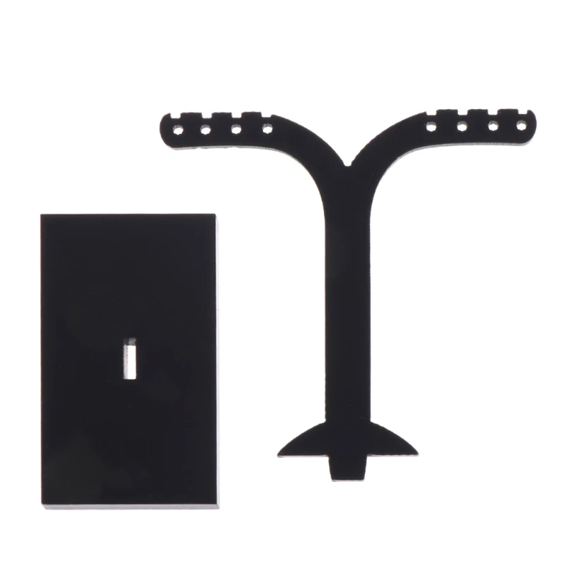 

3 Size Acrylic Earrings Display Shelf Stand Holder Jewelry Organizer Rack 1 Set