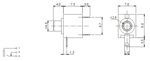 50 шт PCB панель крепление 2 5 мм гнездо для наушников разъем|Соединители| |