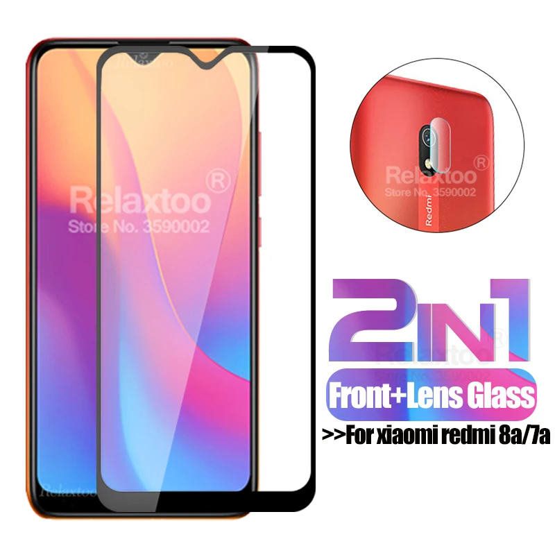 Стекло для камеры 2 в 1 redmi 8a Защитное стекло xiaomi 7a защита экрана xaomi redmi7a remi8a 7 8 a