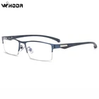 Мужская оправа для очков из титанового сплава + TR90, Прямоугольная оправа для очков по рецепту для близорукости, дальнозоркости