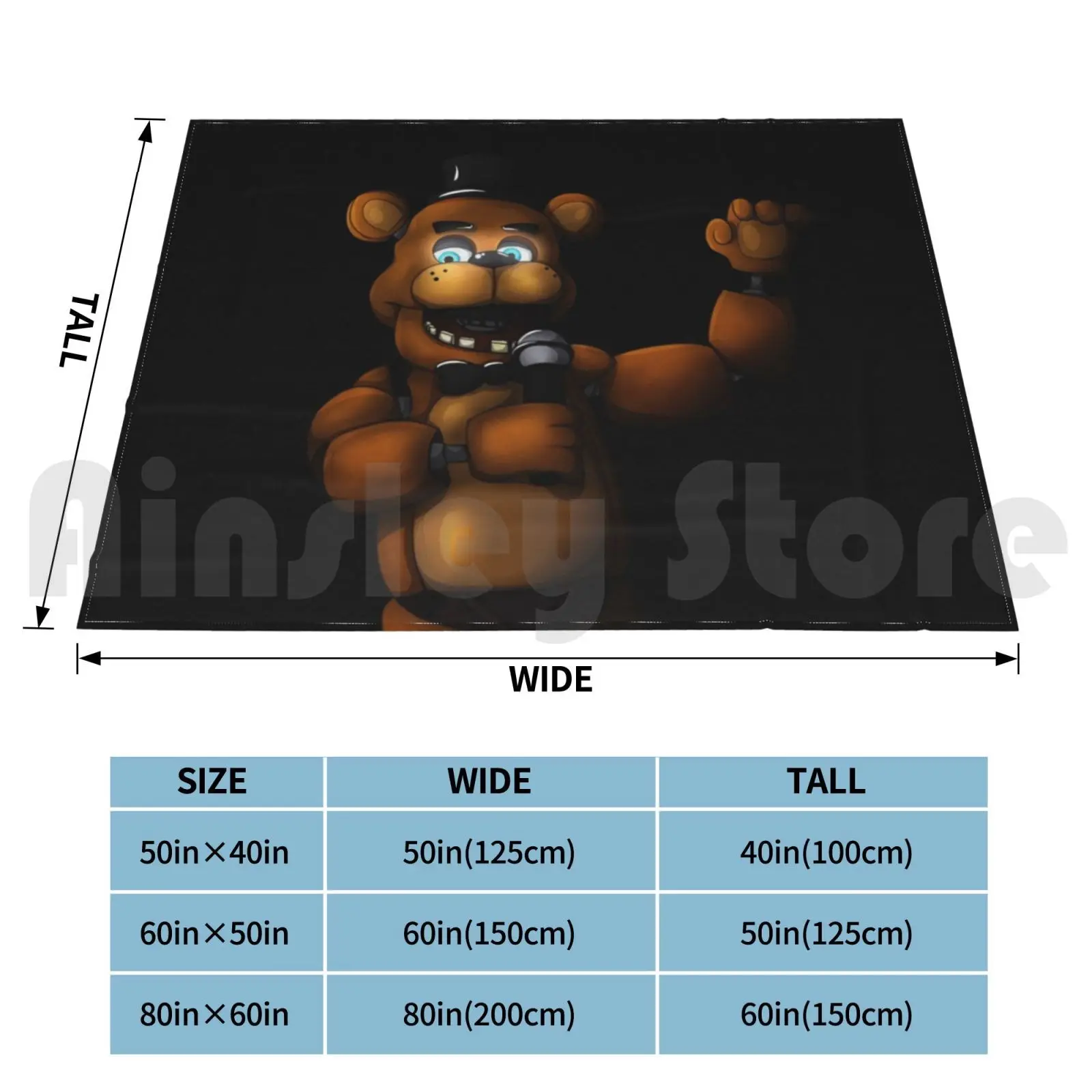 Fazbear одеяло для дивана-кровати путешествий Fnaf пять ночей в