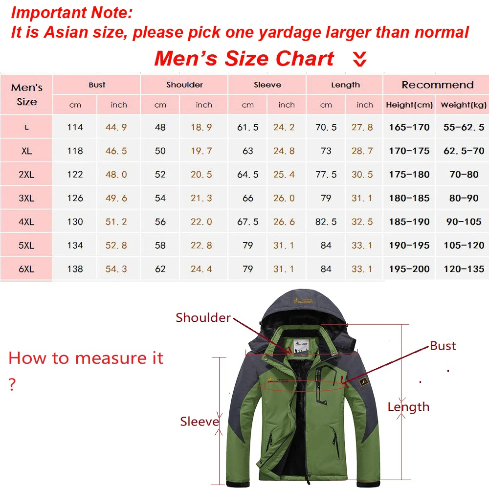 Зимняя водонепроницаемая куртка Мужская ветровка флисовая для дождливой погоды