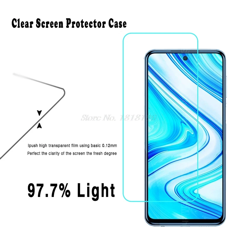 Закаленное стекло для Xiaomi Redmi Note 9 Pro Max Высококачественная защитная пленка