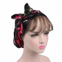 58cm soft silk hair styling caps hat women night sleep shower cap adjustable ladies long hair care bonnet headwrap accessories