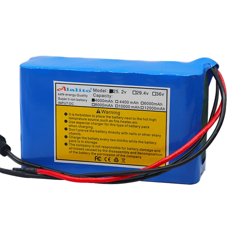 Высокая емкость 6s2p 24V 4Ah 18650 литий-ионный аккумулятор 25 2 v 4000mAh Электрический