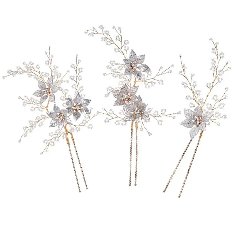 Свадебные украшения для волос в форме цветка головной убор повязка на голову с