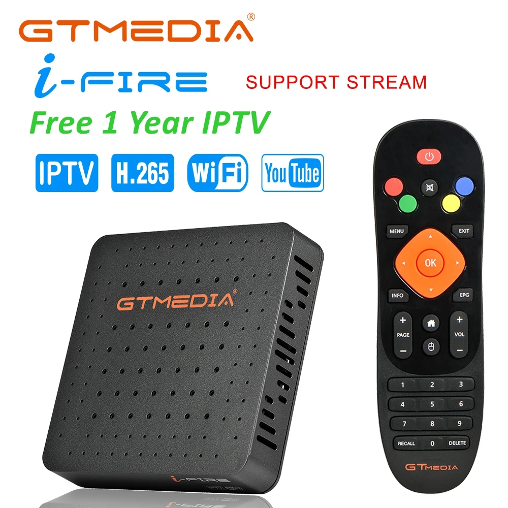Box with 1 Year IPTV IFire для IP tv подписка код Швеция арабский Германия Франция Бельгия Испания Италия m3u с IP tv коробка для Android 9,0X96 ТВ коробка - Цвет: Box with 1 Year IPTV