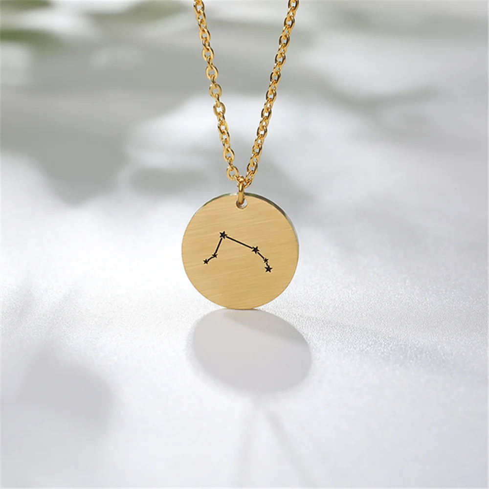 12 созвездий ожерелье с подвеской Стрелец Козерог Лев Овен Телец Gemini Рак Дева весы