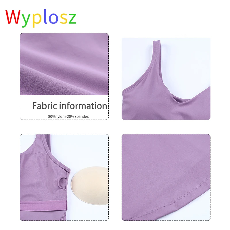 Wyplosz Vests For Women's Underwear Tank Top Clothing Training  Push Up Fitness Thread Yoga Woman Sexy Male Gym Vest Sports Bra