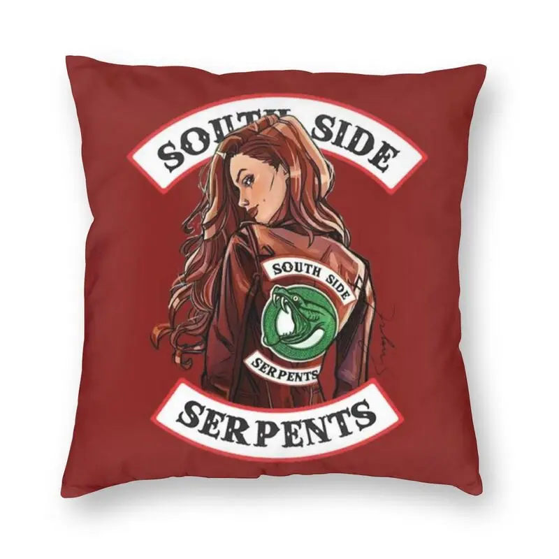 

Riverdale Cushion Cover Double-sided Print South Side Serpents TV Show Floor Pillow Case for Sofa Cool Pillowcase Home Decor