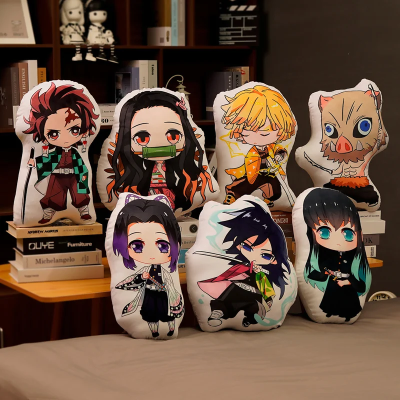 

Devil's Blade Anime Plush Stuffed Cushion Pillow Demon Slayer Kimetsu No Yaiba Kamado Tanjirou Nezuko Q Version Sofa Pillow Toy