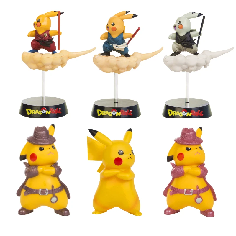 Карманный игрушечный монстр Покемон 15 см аниме фигурка детектива Пикачу Дэдпула