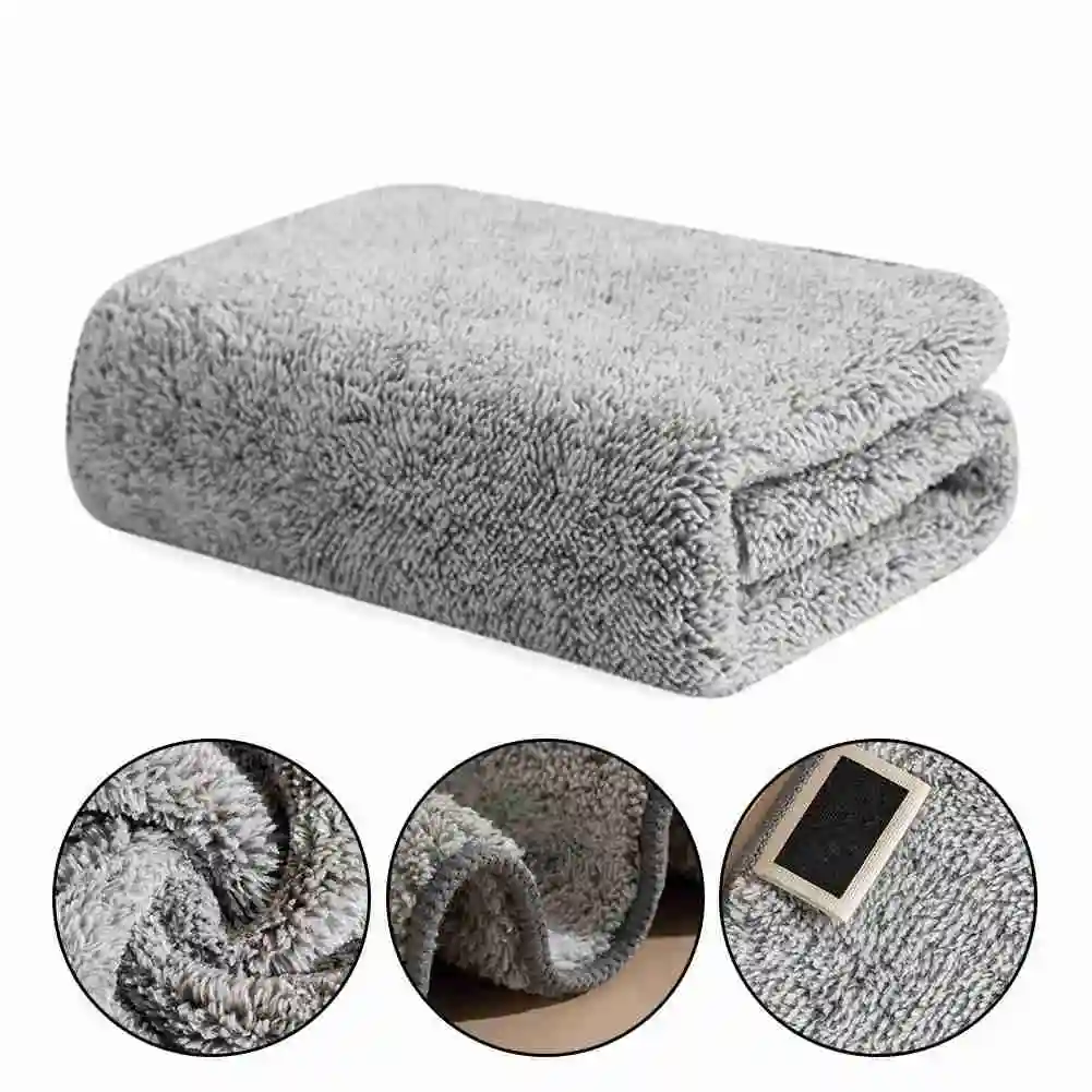 

1/3pcs Bamboo Charcoal Dishcloth Household Absorbent Cleaning Cloth Microfiber Kitchen Non-stick Oil Towel Rag Kitchen Tools
