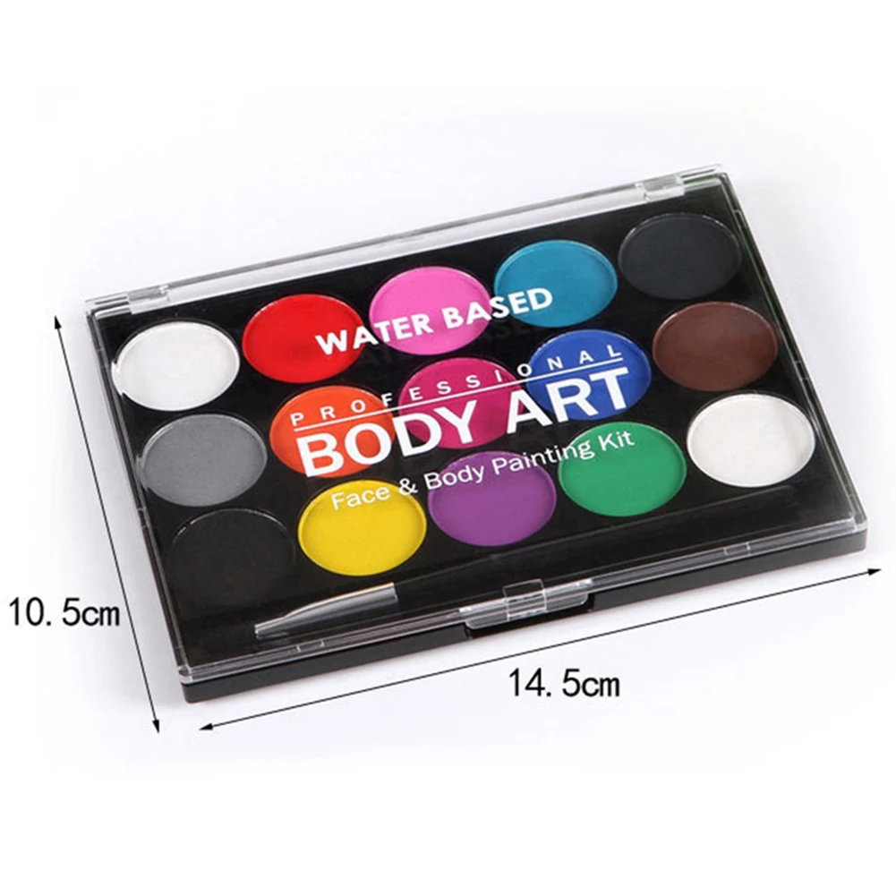 15 цветов многоцветная масляная краска для татуировки лица тела Хэллоуина