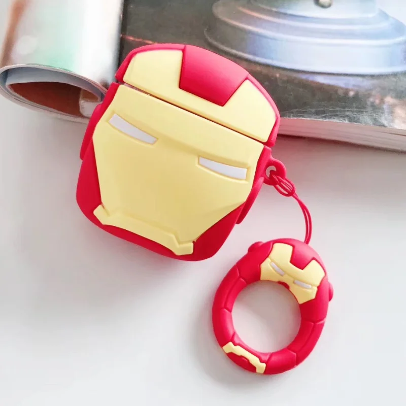 Style 5 Чехол Бэтмен для AirPods, зарядная коробка, силикагель, защитный чехол, Черная пантера, Железный человек, чехол - Цвет: Style 5
