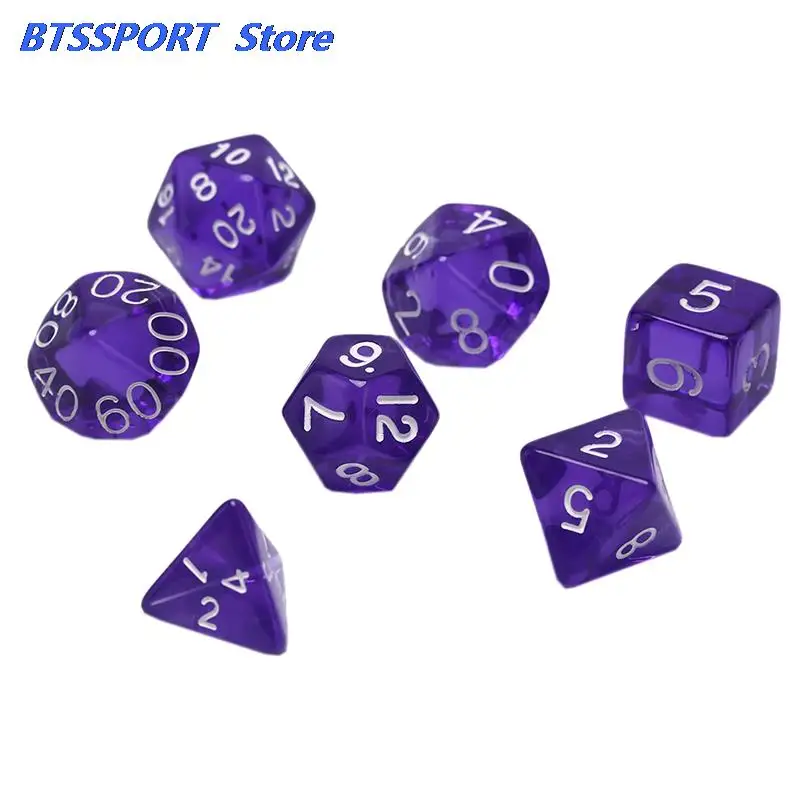 7 шт./компл. креативные игровые кости D &amp разноцветные акриловые разных цветов |